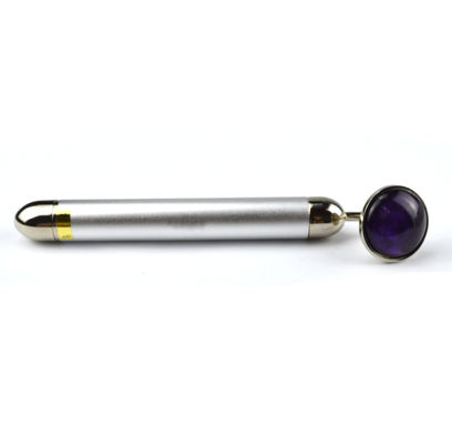 Customized Logo Natural Amethyst Acupressure Gua Sha Beauty Stick Massage Therapy Tool for Full Body Relaxing Massage