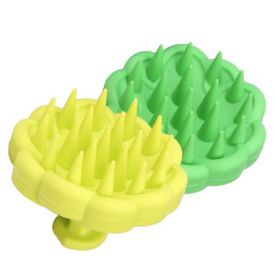 Soft Silicone Scalp Massager Shampoo Hair Massage Brush Scalp Cleansing Brush with Custom Logo Support