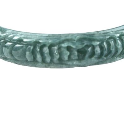 Real Women's Natural Carved Jade Bangles Polished Technique for Body Decoration Equipment