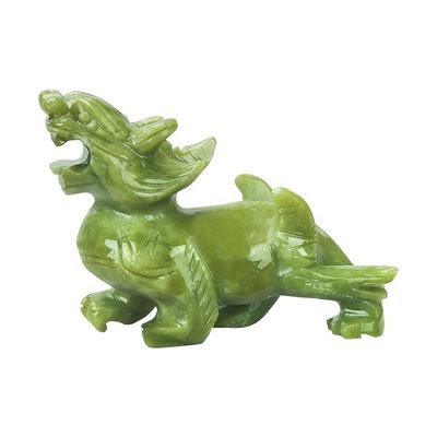 Regional Feature Pair Of Natural Jade Pixiu Home Office Feng Shui Jade Carving Crafts Jade Ornaments Feng Shui Pixiu