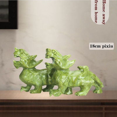Regional Feature Pair Of Natural Jade Pixiu Home Office Feng Shui Jade Carving Crafts Jade Ornaments Feng Shui Pixiu