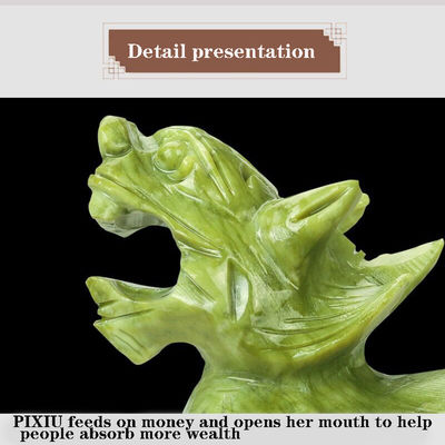 Regional Feature Pair Of Natural Jade Pixiu Home Office Feng Shui Jade Carving Crafts Jade Ornaments Feng Shui Pixiu