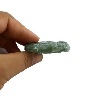 Natural Emerald Carving Dragon Lucky Amulet Pendant Necklace For Women Men Bracelet Jade Jewelry With Meaningful Symbols