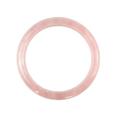 Polished Technique Large Size Gemstone Women Jade Love Bangles Bracelets with Rose Quartz Bangles Charms