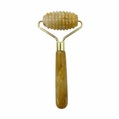 Single Head Spiked Facial Massage Jade Roller for Anti Aging Face Beauty with 100% Natural Jade Stone and Customized Logo