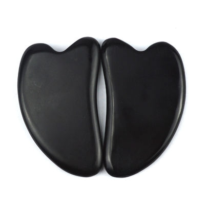2024 Black Bian Stone Heart Shape Gua Sha Massage Tool Avaiable Logo Massager for Spa Relaxing Meditation