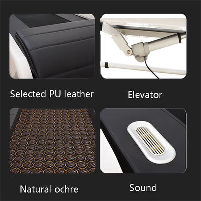 150 Energy Stones and 3D Smart Lifting Massage Bed for Full Body on Foldable V3 Tourmaline Jade Warm Physiotherapy Bed