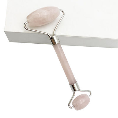 Perfecore Jade Roller Beauty Rose Quartz Guasha Roller Face Neck Gua sha Massage Tool Stone for Hand Made Craft and Skin Care