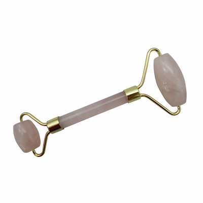Perfecore Jade Roller Beauty Rose Quartz Guasha Roller Face Neck Gua sha Massage Tool Stone for Hand Made Craft and Skin Care