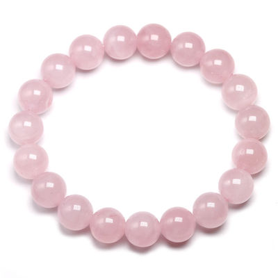 Feng Shui Rose Quartz Bracelet for Women Handmade Natural Stone Chakra Jewelry Gift