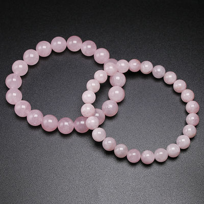 Feng Shui Rose Quartz Bracelet for Women Handmade Natural Stone Chakra Jewelry Gift