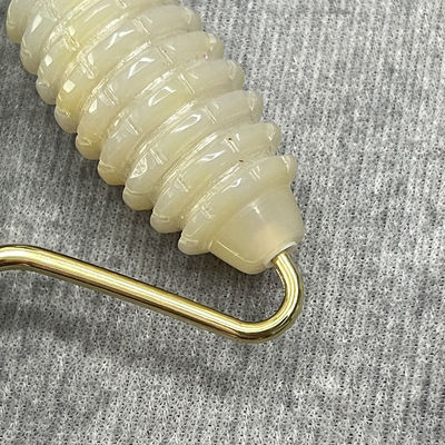 Customer Logo 100% Natural Gray Agate Roller Jadeite Crystal Beauty Container Massage Stick Facial Health Care Equipment