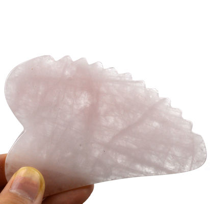 Handheld Custom Shape Rose Quartz Gua Sha Board The Must-Have Facial Massage Tool