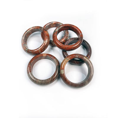 Unique Feng Shui Natural Stone Rings Polished Turquoise Tiger Eye Sodalite Blue Sand Great for Woman's Jewelry Collection