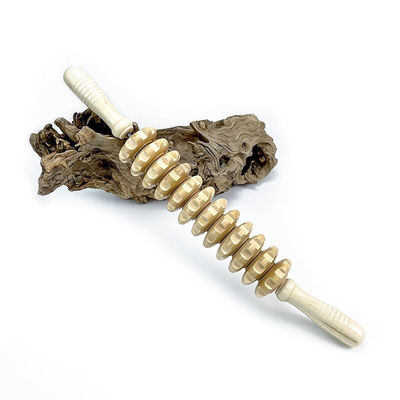 L 44cm Anti Cellulite Wood Therapy Massage Roller Tools for Muscle Relaxation and Pain Relief