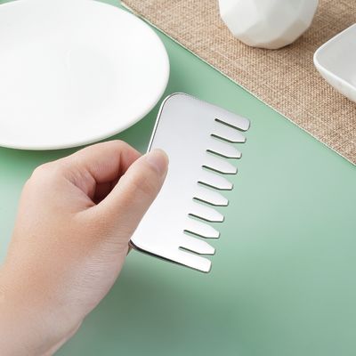 Stainless Steel Gua Sha Scalp Massage Comb Guasha Stone Head Massager Hair Health Care Salon Beauty with Customized Logo