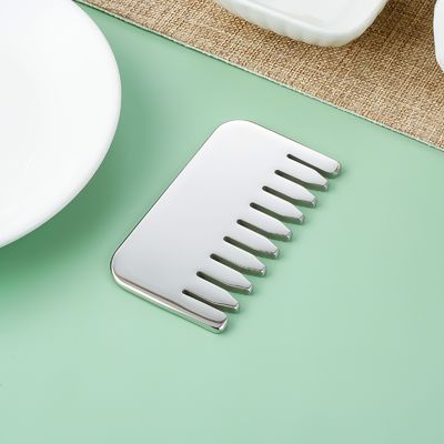 Stainless Steel Gua Sha Scalp Massage Comb Guasha Stone Head Massager Hair Health Care Salon Beauty with Customized Logo