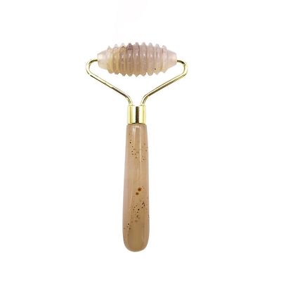 Massage Hammer Gray Agate Spiked Jade Roller for Natural Anti-Aging Facial Massage Therapy Eye Bag Anti-Aging Massage Tools