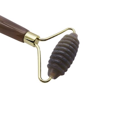 Massage Hammer Gray Agate Spiked Jade Roller for Natural Anti-Aging Facial Massage Therapy Eye Bag Anti-Aging Massage Tools