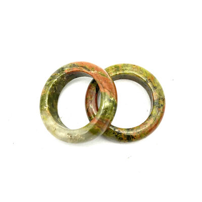 Natural Design Jade Ring Gemstone Agate Green Aventurine Turquoise Topaz Jade PORTABLE Rings Etc Theme Feng Shui