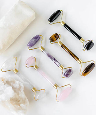 Gua Sha Roller Amethyst Facial Rollers Jade Guasha Roller For Beauty Facial Massager