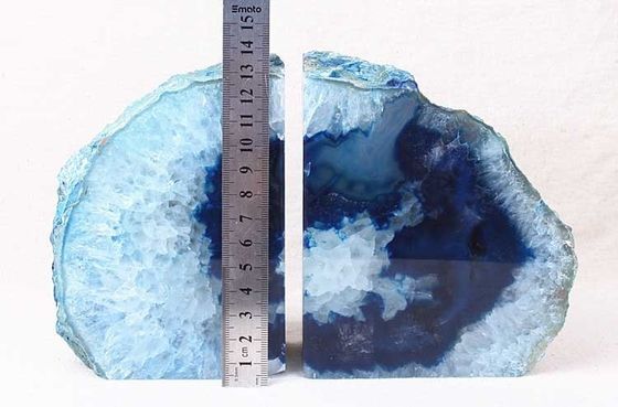 Grade B Polished Agate Book Ends Perfect Housewarming Gift for Art Collectible Enthusiasts