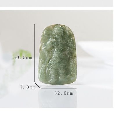 2024 Jadeite Guan Yin Pendant of Mercy Buddhism Brave Troops Necklace Fashion Jewelry For Lady Engraving Carving Type