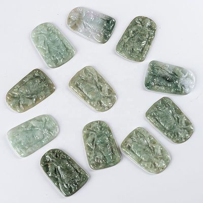 2024 Jadeite Guan Yin Pendant of Mercy Buddhism Brave Troops Necklace Fashion Jewelry For Lady Engraving Carving Type