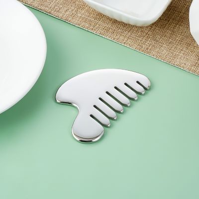 Stainless Steel Gua Sha Stone Head Massager for Body Massage Tools and Hair Health Beauty Salon