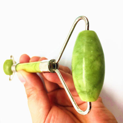 100% Natural Strong Jade Facial Roller for Hand-Held Face Massage and Relaxation Stone