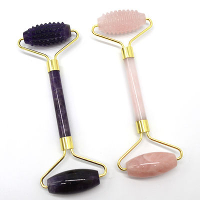 Face and Body Massaging Guasha Beauty Tool Trending Product 2024 Natural Amethyst Jade Facial Roller Gua Sha Massager
