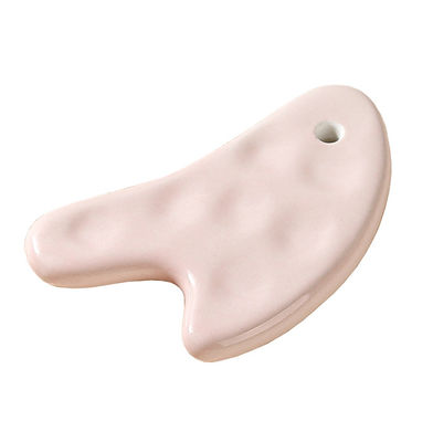 Body Muscles Heart Shape Ceramic Gua Sha Scraping Board for Comfortable Body and Facial Massage Tool