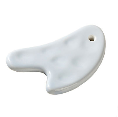 Body Muscles Heart Shape Ceramic Gua Sha Scraping Board for Comfortable Body and Facial Massage Tool