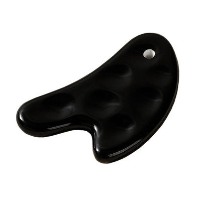 Body Muscles Heart Shape Ceramic Gua Sha Scraping Board for Comfortable Body and Facial Massage Tool