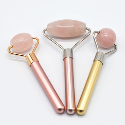 Natural Rose Quartz Facial Massage Roller for a Refreshed and Revitalized Complexion