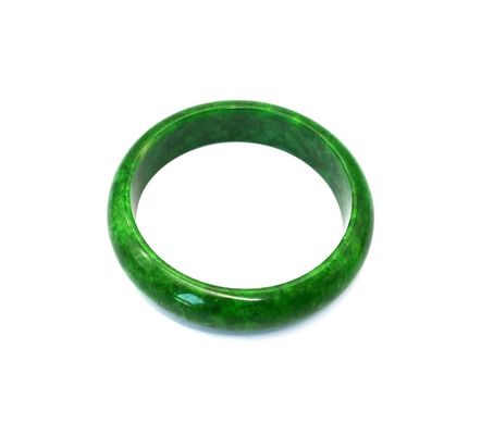 Love Green Enamel Jadeite Bracelets Bangles Charms Women Jade Bangle Natural Burma Hot Item for Feng Shui Enthusiasts