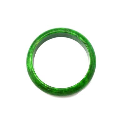 Love Green Enamel Jadeite Bracelets Bangles Charms Women Jade Bangle Natural Burma Hot Item for Feng Shui Enthusiasts