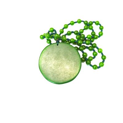 Feng Shui Style Regional Feature Natural Green Large Jade Happy Buddha Pendant Necklace with Chains