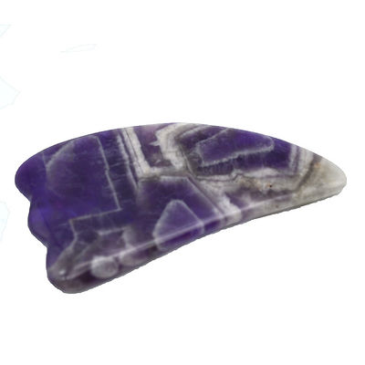 9.5*5.5cm Natural Stone Gua Sha Tool Rose Quartz/Amethyst/White Jade Massage Tool for Body Massage