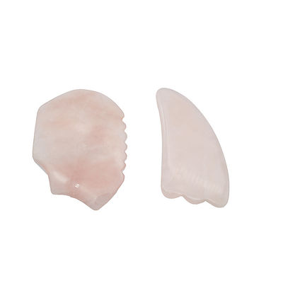 9.5*5.5cm Natural Stone Gua Sha Tool Rose Quartz/Amethyst/White Jade Massage Tool for Body Massage