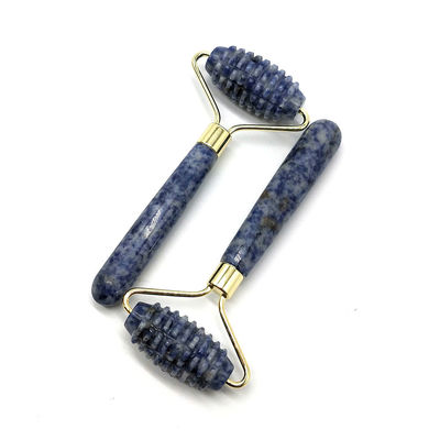 Blue Point Jasper Noiseless Facial Roller Massager Nature Jade Roller Massager 128*58mm Function Face Up Massager Nature