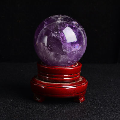 3-5/Appect Natural Amethyst Ball Fengshui Decoration Gemstone Sphere for Home and Office Decoration