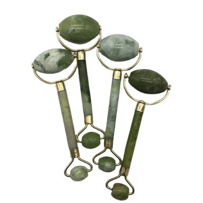 Massage Jade Gua Sha Ice Roller for Face Natural Stone Xiuyan Jade Guasha Roller