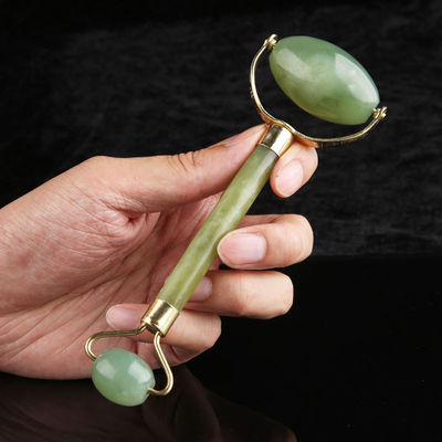Massage Jade Gua Sha Ice Roller for Face Natural Stone Xiuyan Jade Guasha Roller