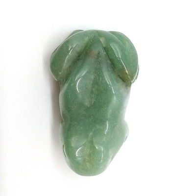 Technique Hand Carved Green Aventurine Frog Healing Stone Figurine 1.5 Inches for Room Decor and Healing Crystal Display