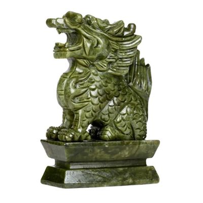 Natural Jadeite Kirin Carvings Perfect Addition to Your Asian-Inspired Collection