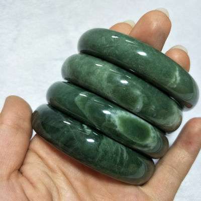 Natural Emerald Green Bracelet And Jadeite Jade Bracelet For Men And Women Beauty With Love Theme From Gemstone