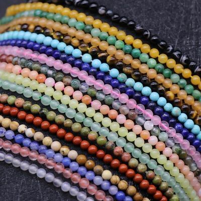 Regional Feature 4mm/6mm/8mm/10mm/12mm Round Carved Gemstone Jade Beads for Jewelry Making