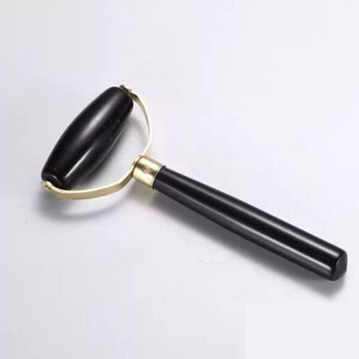 Facial Massager Black Bian Stone Gua Sha Jade Face Guasha Roller for Natural Face Rejuvenation Therapy
