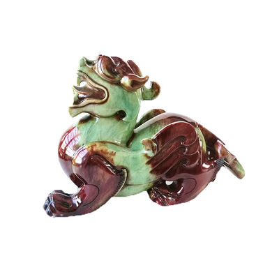 Feng Shui Style Natural Jade Carving Pixiu Statue Perfect for Decorating Your Home